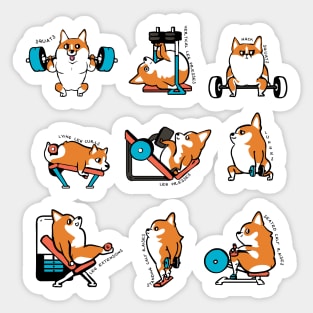 Legday with Corgi Sticker